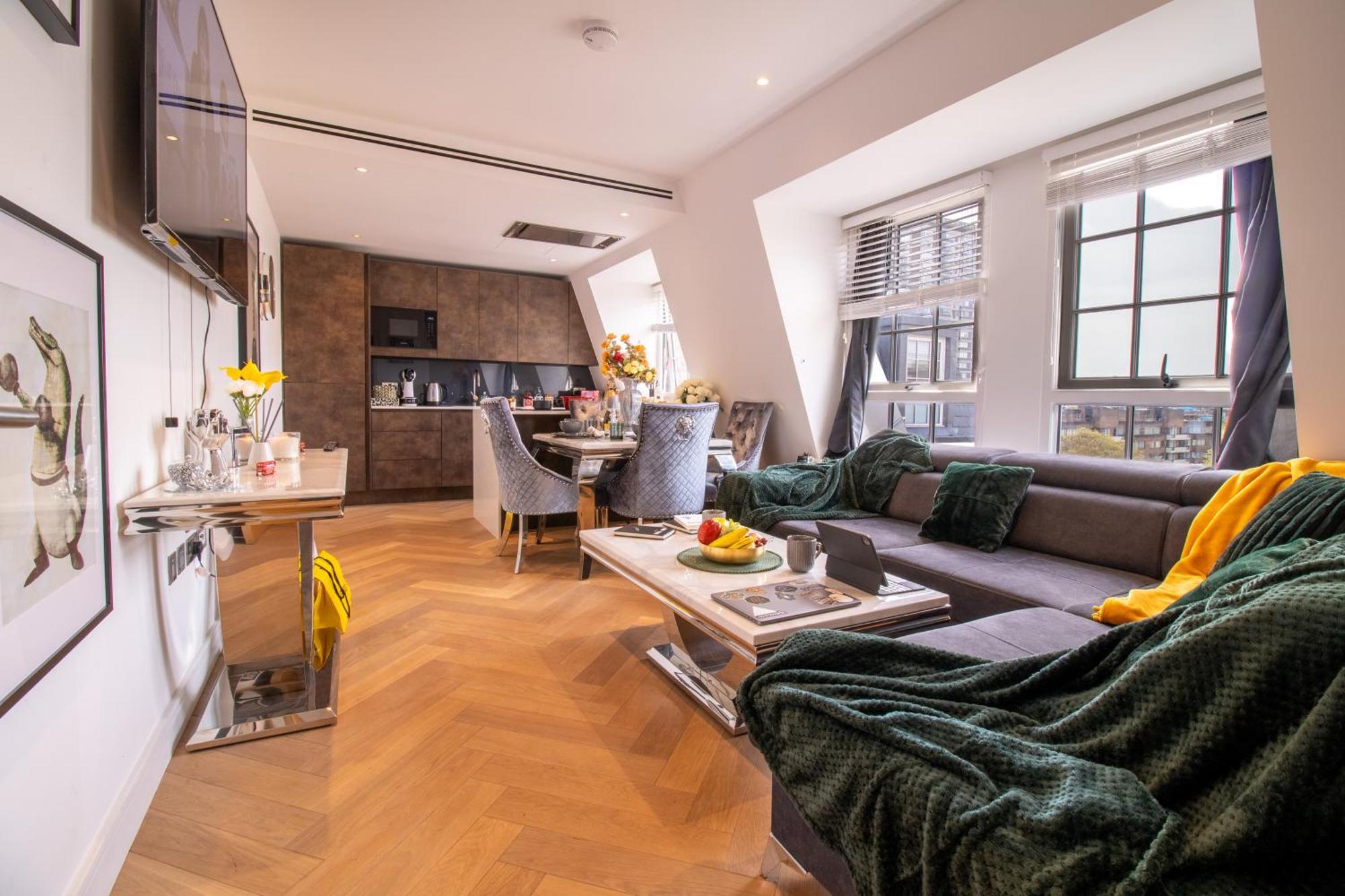 Luxurious 1-Bedroom Penthouse In Marble Arch 71 London Exterior foto