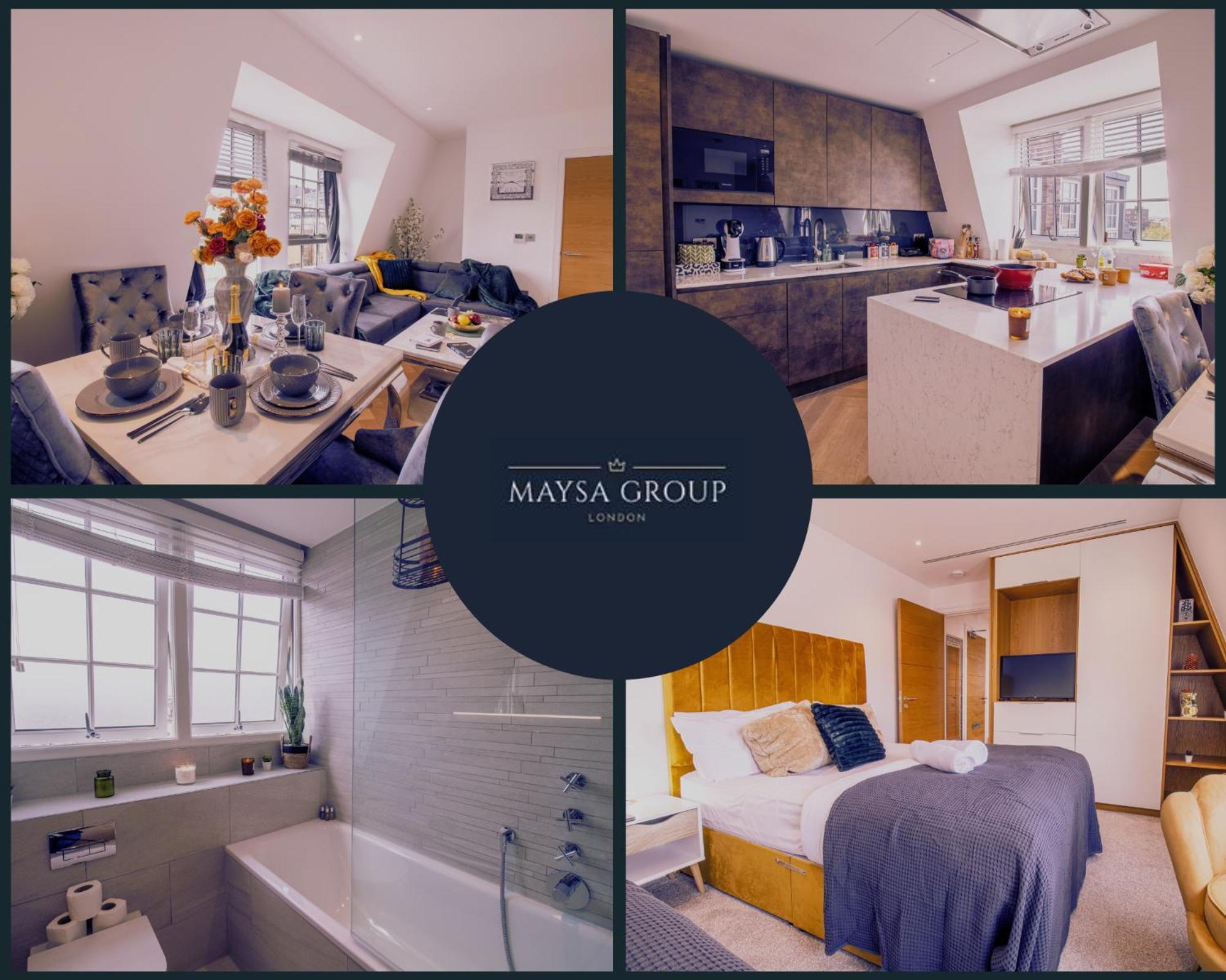 Luxurious 1-Bedroom Penthouse In Marble Arch 71 London Exterior foto